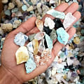 small crystals gemstone chips