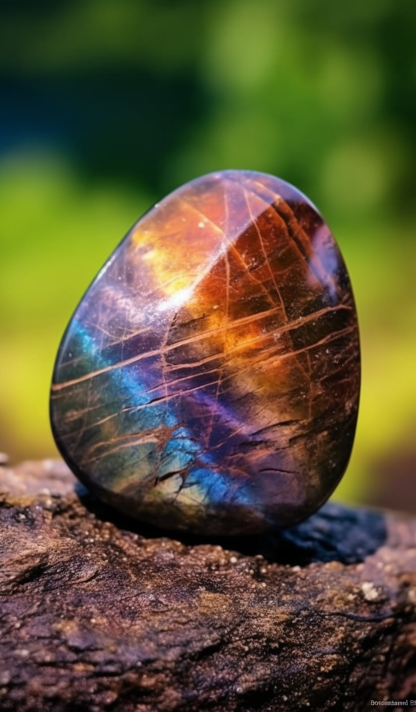 Labradorite crystal
