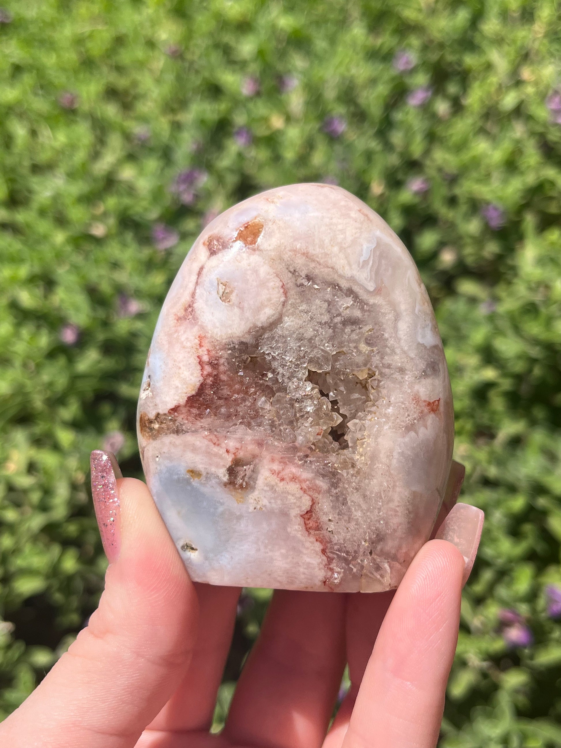Agate and Rose Quartz harmony