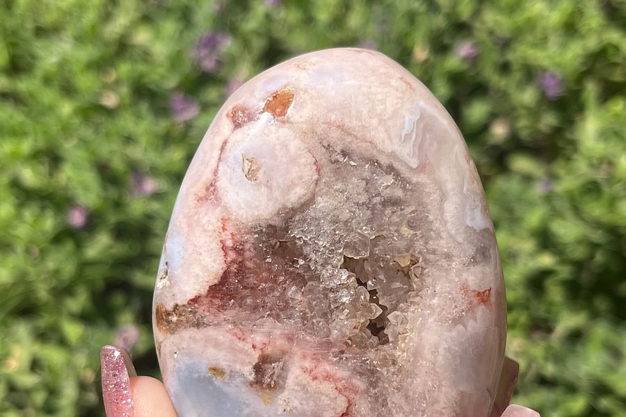 Agate and Rose Quartz harmony