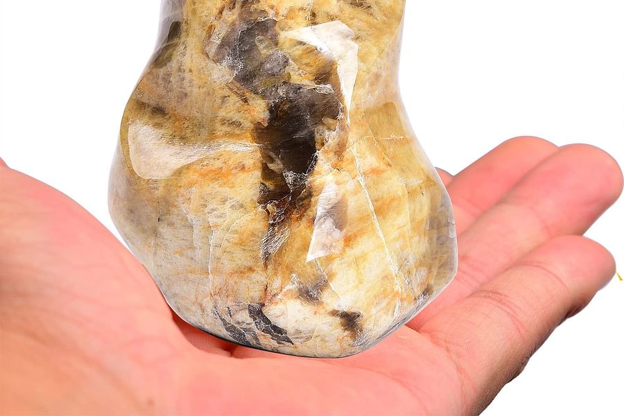 Citrine and Moonstone crystal synergy