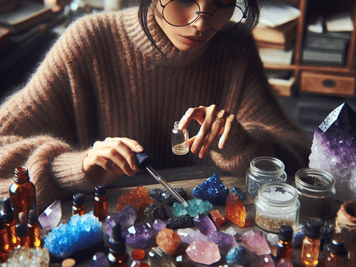 Crystal Alchemy: Creating Your Own Personalized Crystal Infused Oil Blends