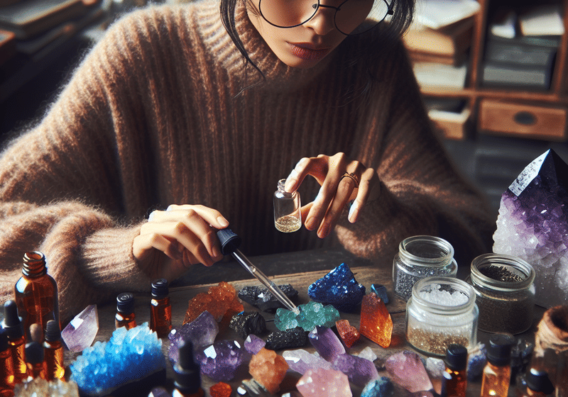 Crystal Alchemy: Creating Your Own Personalized Crystal Infused Oil Blends