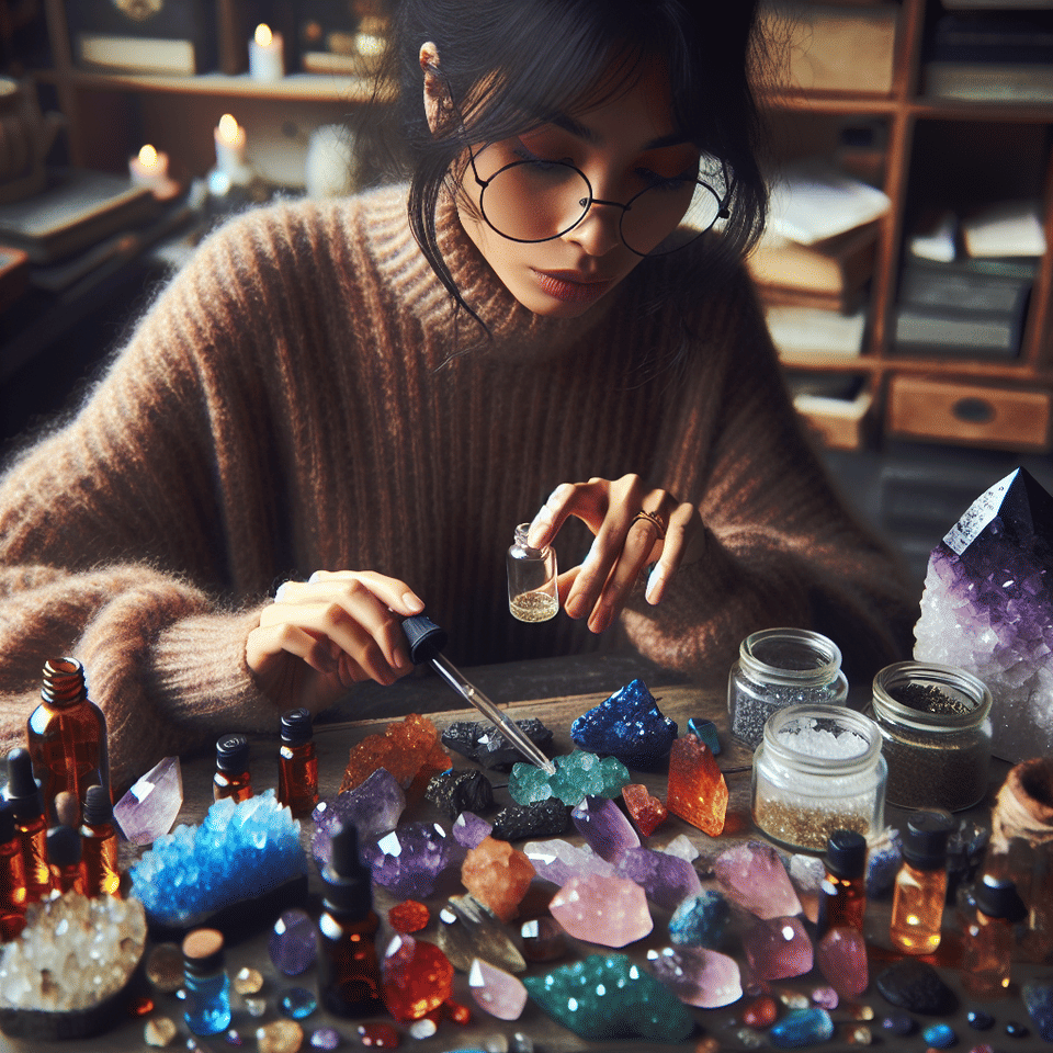Crystal Alchemy: Creating Your Own Personalized Crystal Infused Oil Blends
