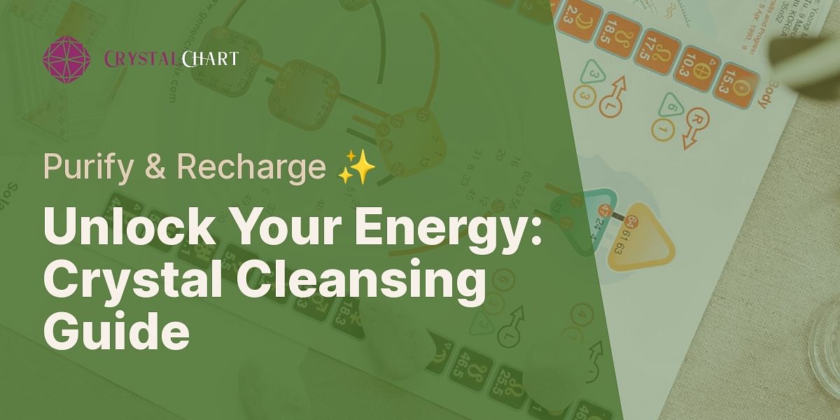Crystal Cleansing A StepbyStep Guide Crystal Chart